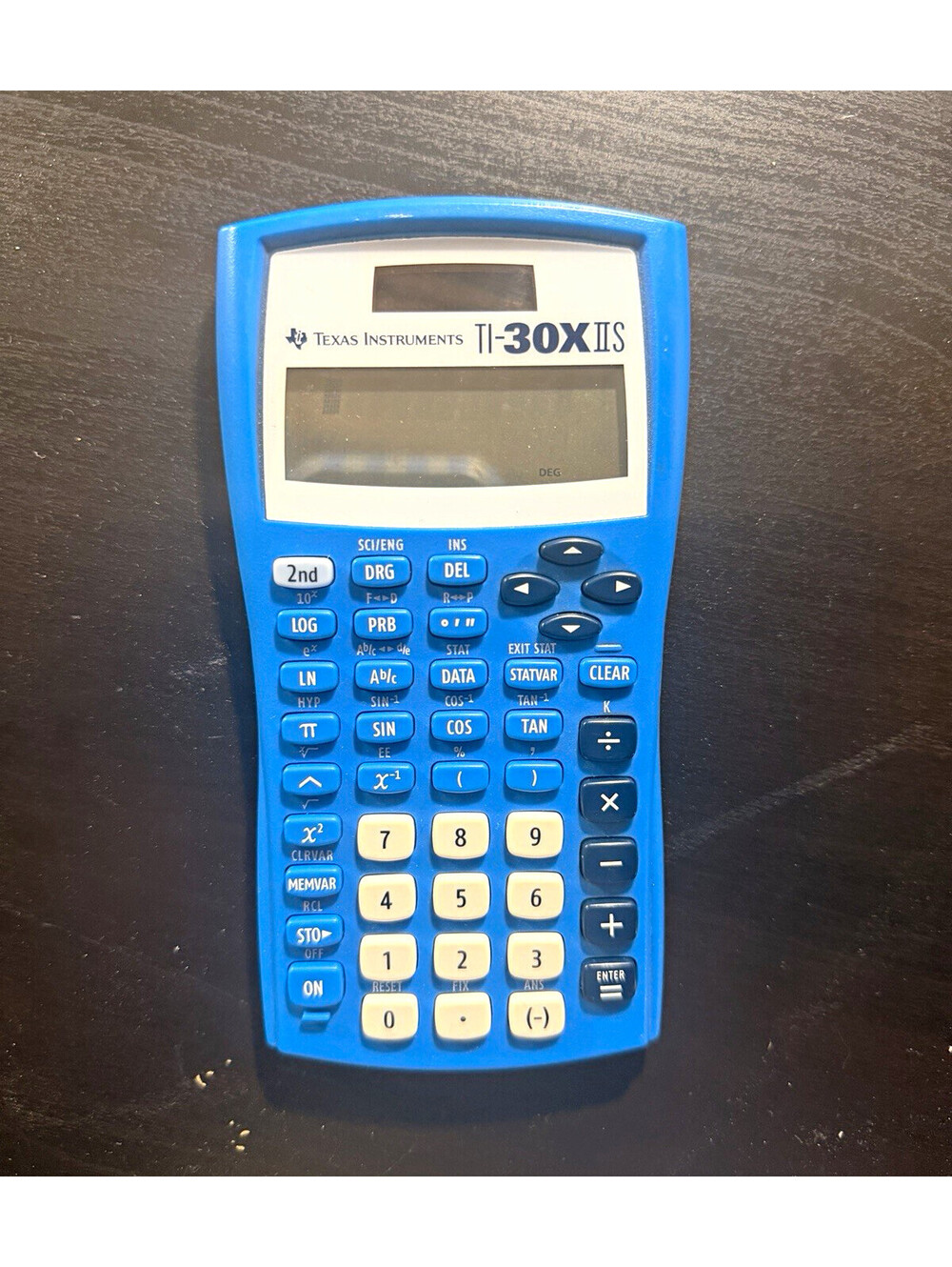 Texas Instruments TI-30X IIS Scientific Calculator Blue Tested Working